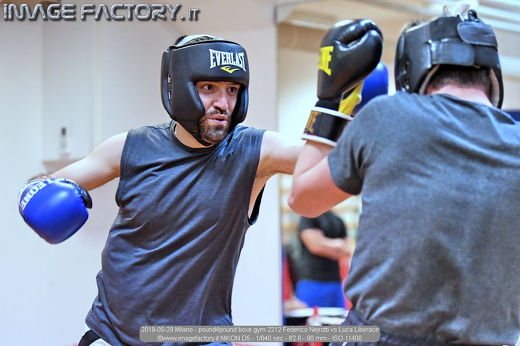 2019-05-29 Milano - pound4pound boxe gym 2212 Federico Nejrotti vs Luca Liberace
